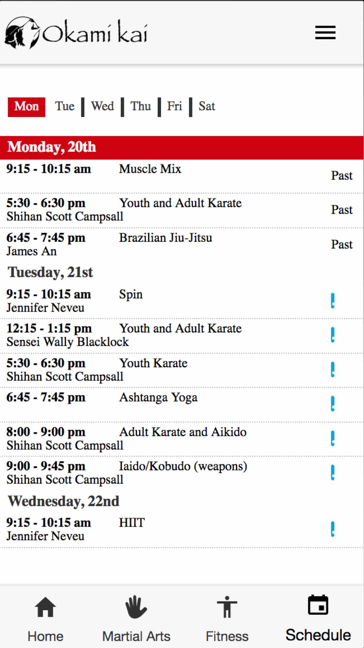 Okami Kai Martial Arts & Fitness Screen Shot